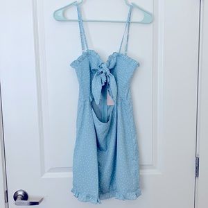 Kittenish XS blue polka dot dress